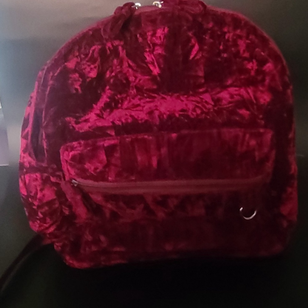 Velvet Backpack in Rich Red by Candies